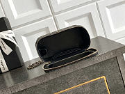 Okify CC 26 Vanity Bag Black Raffia 17x9.5x8cm - 4