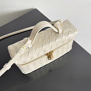 Okify Bottega Veneta Bang Bang Vanity Case Bag Off White 22x12.5x5cm - 6