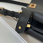 Okify Fendi Peekaboo Large Bag Black 40.5x28x13cm - 6