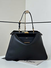 Okify Fendi Peekaboo Large Bag Black 40.5x28x13cm - 3