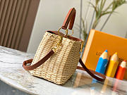 Okify Louis Vuitton Capucines BB Raffia Bag Brown 27x17.3x9cm - 5