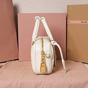 Okify MiuMiu Arcadie Matelasse Bag White 19x13x6cm 5BB123 - 5