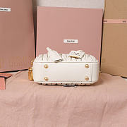 Okify MiuMiu Arcadie Matelasse Bag White 19x13x6cm 5BB123 - 2