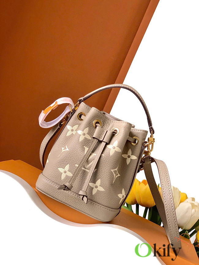 Okify Louis Vuitton NoeNoe Nano Bag Gray M46291 13x16x10cm - 1