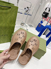 Okify Gucci Brown Slippers 5cm - 6
