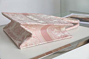 Okify Dior Book Tote Bag Light Pink 36.5x28x17.5cm - 6