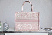 Okify Dior Book Tote Bag Light Pink 36.5x28x17.5cm - 4