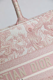 Okify Dior Book Tote Bag Light Pink 36.5x28x17.5cm - 3