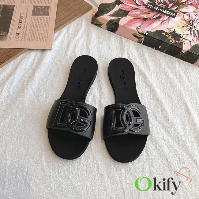 Okify Dolce & Gabbana Black Women Slides 29196 - 1