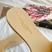 Okify Dolce & Gabbana Beige Women Slides 29197 - 5