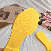 Okify Dolce & Gabbana Yellow Women Slides 29198 - 6