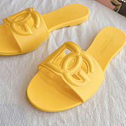 Okify Dolce & Gabbana Yellow Women Slides 29198 - 4