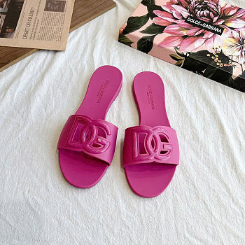 Okify Dolce & Gabbana Pink Women Slides 29199