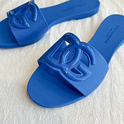 Okify Dolce & Gabbana Dark Blue Women Slides 29200 - 4