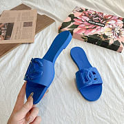 Okify Dolce & Gabbana Dark Blue Women Slides 29200 - 2