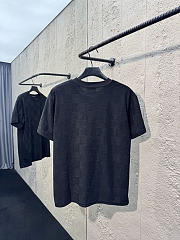 Okify Louis Vuitton Black Damier T-shirt  - 6