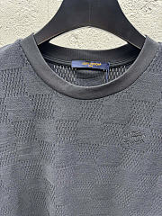 Okify Louis Vuitton Black Damier T-shirt  - 2