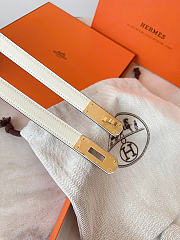 Okify Hermes Off White Belt Gold Hardware 1.8cm - 3