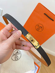 Okify Hermes Black Belt Gold Hardware 1.8cm - 1