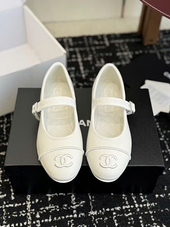 Okify CC White Mary Jane Shoes 29220