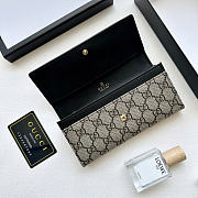 Okify Gucci Black Supreme Wallet 19x10cm 2655 - 2