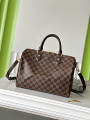 Okify Louis Vuitton Speedy 30 Bag Damier Brown N41367 30x21x17cm - 1