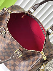 Okify Louis Vuitton Speedy 30 Bag Damier Brown N41367 30x21x17cm - 3
