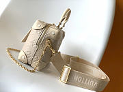 Okify Louis Vuitton Petite Malle Souple Bag Beige M45393 20x14x7.5cm - 5
