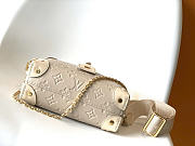 Okify Louis Vuitton Petite Malle Souple Bag Beige M45393 20x14x7.5cm - 4