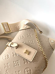 Okify Louis Vuitton Petite Malle Souple Bag Beige M45393 20x14x7.5cm - 2