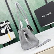 Okify CC 2026 Small Shopping Bag Gray Grain AS6288 30.5x15x11cm  - 5