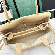 Okify CC 2026 Small Shopping Bag Beige Grain AS6288 30.5x15x11cm  - 5