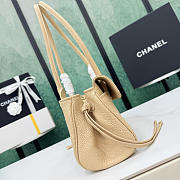 Okify CC 2026 Small Shopping Bag Beige Grain AS6288 30.5x15x11cm  - 3