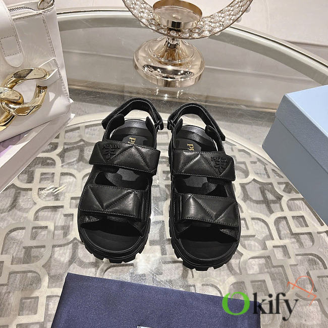 Okify Prada Black Women Sandals 29238 - 1