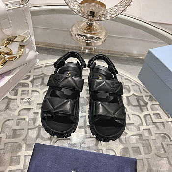 Okify Prada Black Women Sandals 29238
