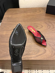 Okify CC Red Heels With Black Mesh 4cm - 5