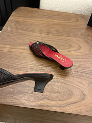 Okify CC Red Heels With Black Mesh 4cm - 4