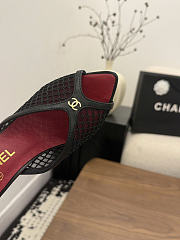 Okify CC Red Heels With Black Mesh 8cm - 6