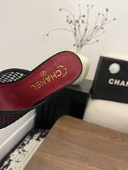 Okify CC Red Heels With Black Mesh 8cm - 5
