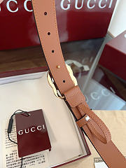 Okify Gucci Brown Belt Gold Hardware 3cm - 4