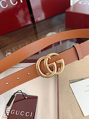 Okify Gucci Brown Belt Gold Hardware 3cm - 5