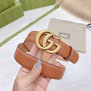 Okify Gucci Brown Belt Gold Vintage Hardware 3cm - 6