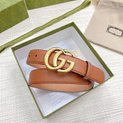 Okify Gucci Brown Belt Gold Vintage Hardware 3cm - 4