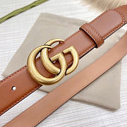 Okify Gucci Brown Belt Gold Vintage Hardware 3cm - 5