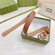 Okify Gucci Brown Belt Gold Vintage Hardware 3cm - 2