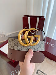 Okify Gucci Brown Ophidia Belt Gold Vintage Hardware 4cm - 5