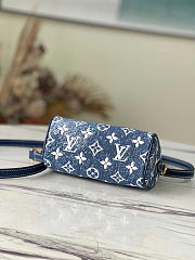 Okify Louis Vuitton High Nano Speedy Denim Navy Blue M81168 16x10x7.5cm - 4