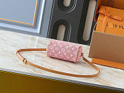 Okify Louis Vuitton High Nano Speedy Denim Pink M81213 16x10x7.5cm - 6