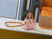 Okify Louis Vuitton High Nano Speedy Denim Pink M81213 16x10x7.5cm - 3