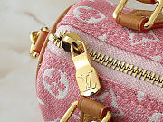 Okify Louis Vuitton High Nano Speedy Denim Pink M81213 16x10x7.5cm - 2